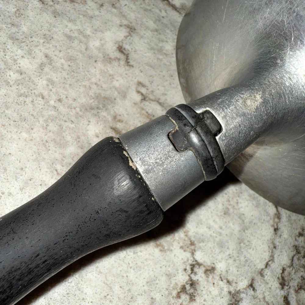 Vintage WEAR-EVER Aluminum Tacuco No. 701  Pot Sauce Pan Lid Long Wood Handle
